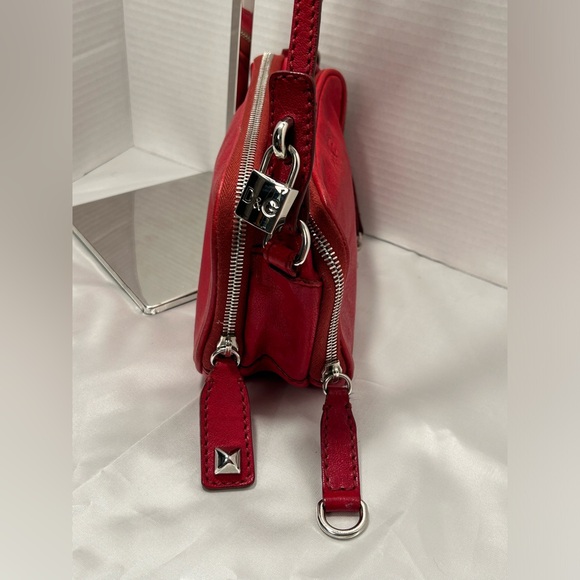 D&G Red Leather Top Zip Camera Shoulder BagW/Dust bag - Picture 10 of 16